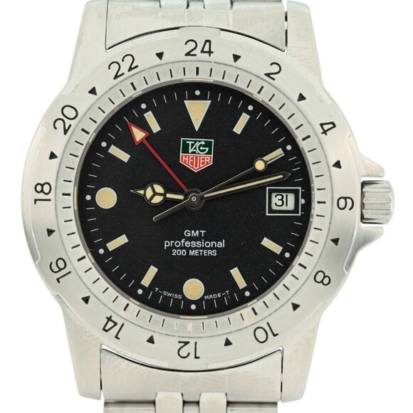 Tag Heuer Other - Tag Heuer Men's 40mm Professional 1500 Series Jumbo Black GMT Watch! 159.306/1!